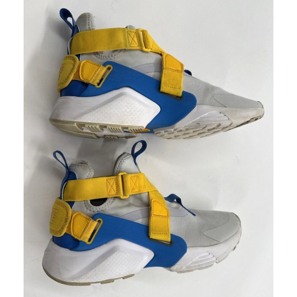 Nike Huarache City GS Athletic Shoes Youth Boys 6.5Y Blue Yellow Sneakers in Box - Picture 5 of 11